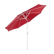 Parasole ogrodowe - Parasol ogrodowy N18, parasol ogrodowy, Ø 2,7 m, regulowany, poliester/aluminium 5 kg ~ czerwony - miniaturka - grafika 1
