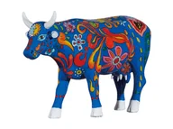 Figurki dekoracyjne - CowParade La Jolla 2009, Shaya's Dream, autor: Eduardo Parr. - miniaturka - grafika 1