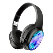 Słuchawki - Bezprzewodowe słuchawki stereo z mikrofonem Babaco wzór Abstrakt 011 - miniaturka - grafika 1