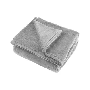 Teesa Koc polarowy 200x220 cm TEESA szary 1 - Koce - miniaturka - grafika 1