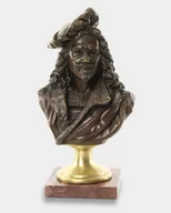 Figurki dekoracyjne - Rembrandt Popiersie Malarza Rzeźba z Brązu - miniaturka - grafika 1