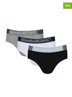 Majtki męskie - Reebok Slipy (3 pary) "Gavin" w kolorze czarnym, szarym i białym - miniaturka - grafika 1