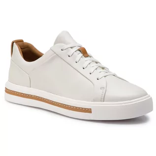 Sneakersy damskie - CLARKS Sneakersy Un Maui Lace 261401684 White Leather - grafika 1