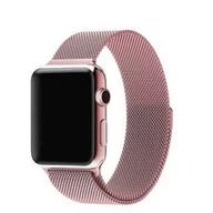 Akcesoria do smartwatchy - Opaska Pasek Bransoleta Milaneseband Apple Watch 1/2/3/4/5/6/7/8/Ultra/Se 42/44/45/49Mm Różowa - miniaturka - grafika 1