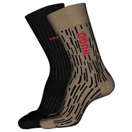 Skarpetki męskie - HUGO Skarpety regularne, brązowy, 42 EU - miniaturka - grafika 1