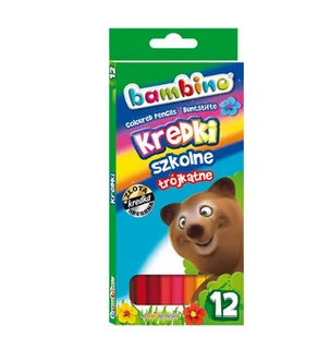 Bambino ST.-MAJEWSKI KREDKI SZKOLNE TRÓJKĄTNE 9078 [6175874] - Kredki, ołówki, pastele i pisaki - miniaturka - grafika 4