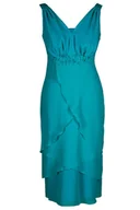 Sukienki - Sukienka FSU220 TURKUSOWY - Fokus - miniaturka - grafika 1