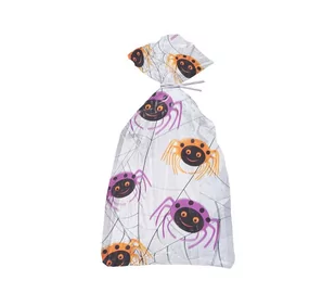 Torebki foliowe na słodycze "Pająki" 20 sztuk - Halloween - miniaturka - grafika 1