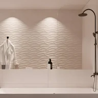 Parawany nawannowe - VENTE-UNIQUE Dwustronny parawan nawannowy o zaokrąglonych liniach w industrialnym stylu – 80 × 140 cm – TIMOUR - miniaturka - grafika 1