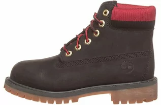 Buty dla dziewczynek - Timberland Skórzane botki "Premium 6 In" w kolorze czarnym - grafika 1