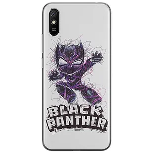 ERT GROUP etui na telefon Xiaomi REDMI 9A, case oryginalny i oficjalnie licencjonowany przez Marvel, wzór Czarna Pantera 017, optymalnie dopasowane, plecki z TPU - Etui i futerały do telefonów - miniaturka - grafika 1