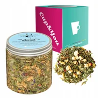 Herbata - Ziołowa herbata uspokajająca NA SPOKOJNY WIECZÓR melisa liście malin 80g - herbata sypana liściasta napar ziołowy PREMIUM na prezent upominek podaru.. - miniaturka - grafika 1