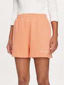 Spodenki damskie - 4F Szorty sportowe 4FWSS24TSHOF327 Pomarańczowy Loose Fit - miniaturka - grafika 1