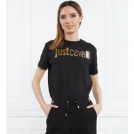 Koszulki i topy damskie - Just Cavalli T-shirt | R LOGO GOLD | Relaxed fit - miniaturka - grafika 1