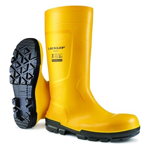 Kalosze bezpieczne robocze Dunlop Work-it Full Safety S5 żółte - rozmiar 44