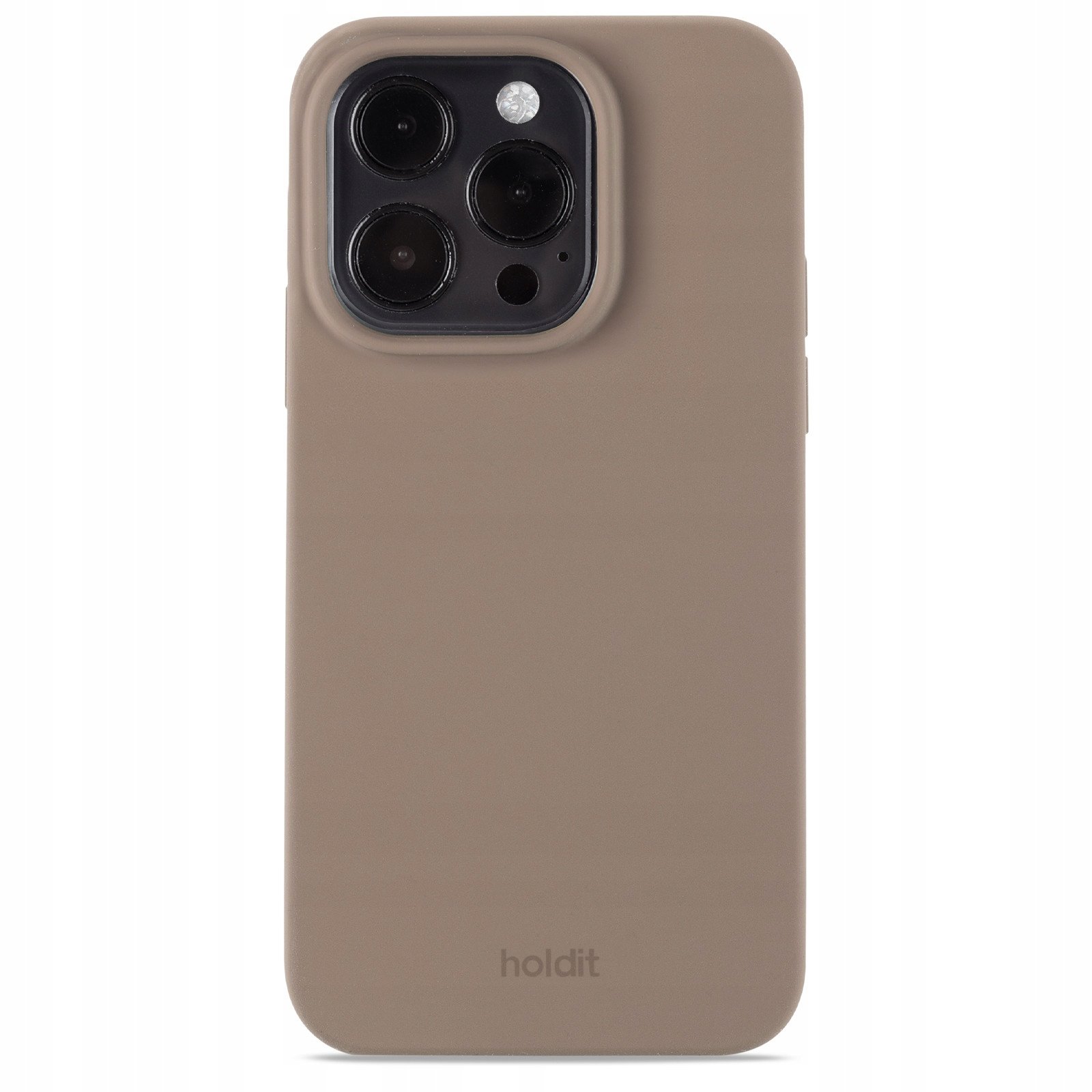 Holdit Silicone Case iPhone 15 Pro Mocha Brown