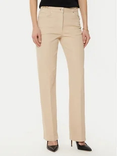 Guess Spodnie materiałowe 4BGA02 7173A Beżowy Regular Fit - Spodnie damskie - miniaturka - grafika 1