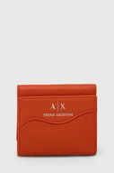 Portfele - Armani Exchange portfel damski kolor pomarańczowy - miniaturka - grafika 1