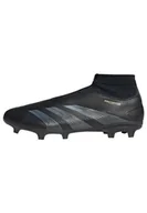 Piłka nożna - adidas Unisex's Predator24 League buty piłkarskie bez sznurowadeł, Rdzeń, czarny, węglowy, złoty, spotykany, 48 EU - miniaturka - grafika 1