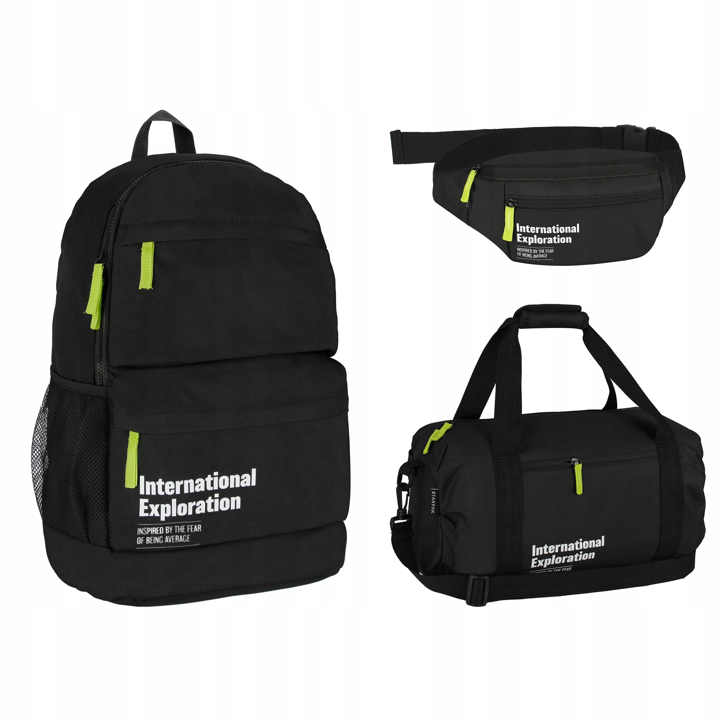 Plecak młodzieżowy w zestawie z torbą i saszetką Exploration Starpak 561902