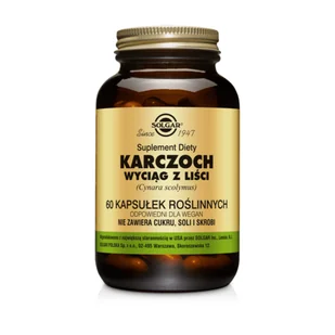 Solgar Karczoch 60 kaps. # DARMOWA WYSYŁKA TT000804 - Suplementy naturalne - miniaturka - grafika 1