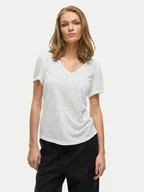 Koszulki i topy damskie - Vila T-Shirt Amer 14093441 Biały Regular Fit - miniaturka - grafika 1