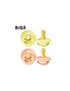 BIBS Smoczek Uspokajający z Organicznego Kauczuku, 0m+ Sunshine + Peach Sunset, 2 szt. - Smoczki uspokajające - miniaturka - grafika 2