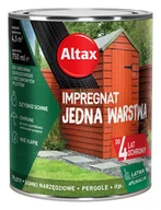 Farby i impregnaty do drewna - Impregnat do drewna ogrodowego JEDNA WARSTWA 0,75 l Zielony Altax - miniaturka - grafika 1