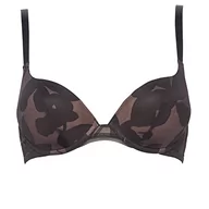 Biustonosze - Maison Lejaby Ombrage 211031 damski biustonosz push-up z koronką i fiszbinami, Czarny, 75B - miniaturka - grafika 1