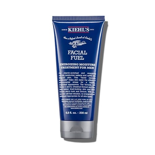 KIEHL'S Energetyzujący krem nawilżający z witaminą C & E oraz ekstraktem z kasztanów dla wymagających mężczyzn i skóry, krem do twarzy, nietłusty, nawilżający fuel do twarzy, 200 ml