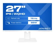 Monitory - JAPANNEXT JN-IPS270WQHD75F-C65W-HSP-W 27" 2560 x 1440 px Quad HD LED Biały - miniaturka - grafika 1