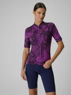 Koszulki rowerowe - 4F Koszulka kolarska damska - fioletowa XS - miniaturka - grafika 1