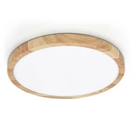 Lampy sufitowe - Łazienkowy plafon Alata PLF-72836-400R-32W-WO Italux LED 32W 2800-6000K IP44 drewniany - miniaturka - grafika 1