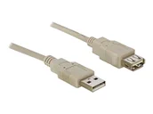Kable USB - Delock Kabel USB Cable USB 2.0 Extension A/A 3 m male/female - 82240 - miniaturka - grafika 1