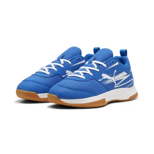Buty do sportów halowych Varion II PUMA Team Royal White Gum Blue Beige - Buty dla dziewczynek - miniaturka - grafika 1