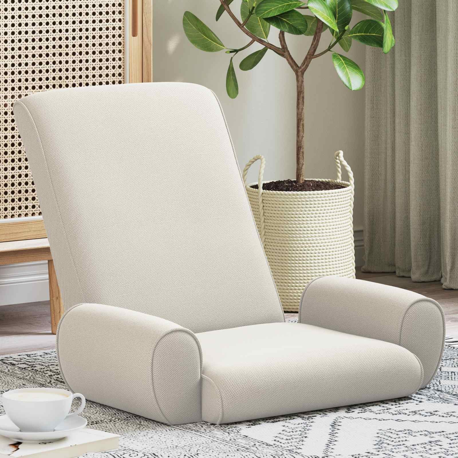 vidaXL vidaXL Krzesło na podłogę Owies 68 x 51 x 56 cm Strukturalny aksamit
