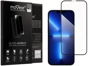 moVear 3D PRO-E - Szkło hartowane do Apple iPhone 13 Pro Max (6.7") na Cały Ekran | Do Etui, fullGlue, 9H - Szkła hartowane na telefon - miniaturka - grafika 1