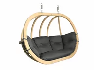 Hamaki - Fotel hamakowy drewniany, grafitowy Swing Chair Double (3) - miniaturka - grafika 1