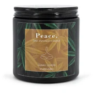 Świece - Świeca zapachowa sojowa CBD w szkle Peace Sunny Lemon Candle Brothers 350 g - miniaturka - grafika 1