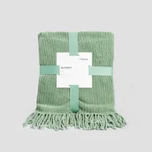 Koce - HOMLA Koc CHENILLE szenilowy pistacjowy 130x170 cm - miniaturka - grafika 1