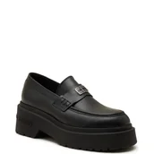 Mokasyny damskie - Tommy Jeans Skórzane mokasyny - miniaturka - grafika 1