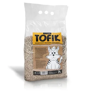 Tofik 7 L - żwirek zbrylający dla kota, kruszon - Żwirek dla kotów - miniaturka - grafika 1