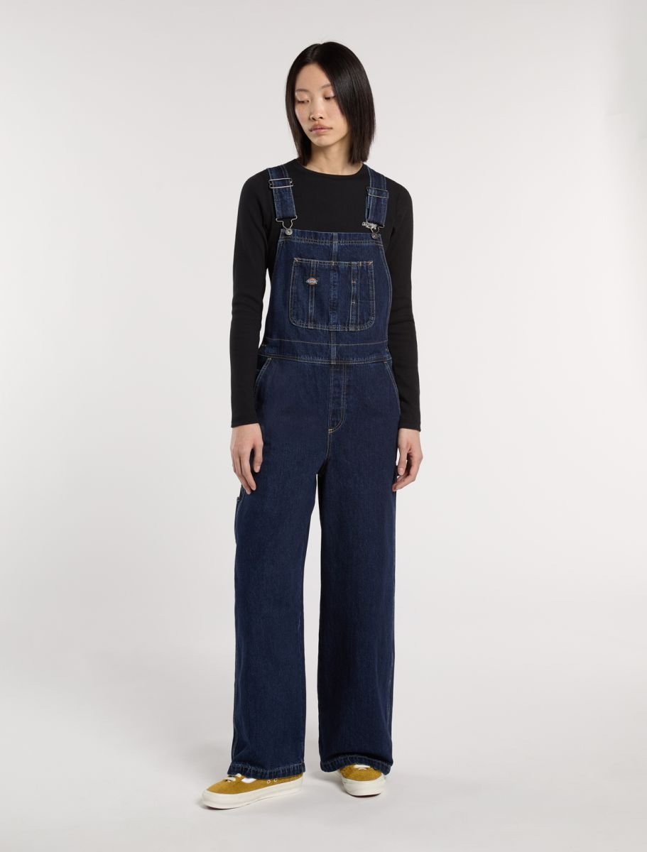 salopette donna dickies bib w mechanic - dk0a87n70dd1 dark indigo