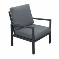 Fotele i krzesła ogrodowe - MORISS - aluminiowy fotel ogrodowy z poduszką - miniaturka - grafika 1
