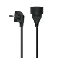 Przedłużacze i rozgałęźniki - Przedłużacz 1gn z/u 1,5m czarny DPM - miniaturka - grafika 1