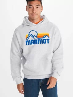 Bluzy męskie - Marmot Bluza "Coastal" w kolorze szarym - grafika 1