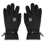Rękawice narciarskie - Rękawice narciarskie Roxy Jetty Solid ERJHN03267 Szary - miniaturka - grafika 1