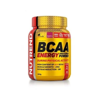 Nutrend BCAA Energy Mega Strong Powder 500 g - Aminokwasy - miniaturka - grafika 1