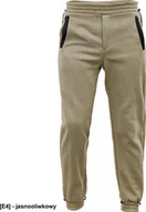 Odzież robocza - CERVA CREMORNE dres - męskie spodnie dresowe, elastyczna talia, ściagacze przy nogawkach, 55% bawełna, 45% poliester - jasnooliwkowy 3XL - miniaturka - grafika 1