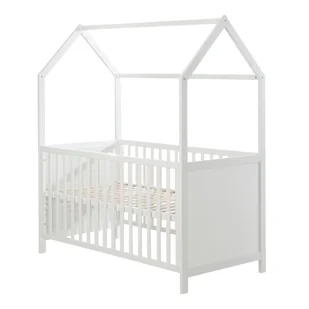 Białe łóżeczko 70x140 cm – Roba - Łóżeczka i kojce - miniaturka - grafika 1